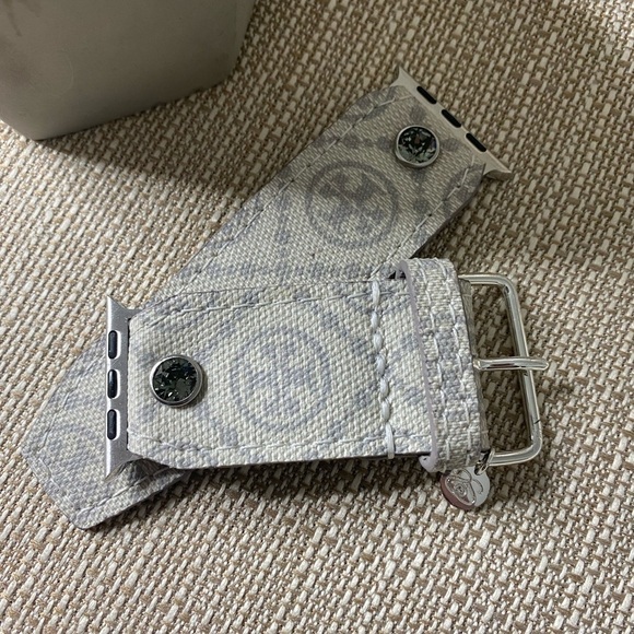 Spark’l Ivory Tory Burch Monogram With Jade Gray - Picture 2 of 3